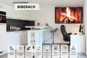 Relax-Apartment Biberach - Relax Massagesessel - Smart-TV 85 Zoll - voll ausgestattete Küche - High-Speed Internet - Arbeitsplatz mit Curved Monitor